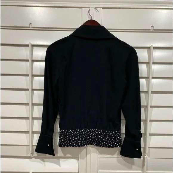 Vintage Jiki Monet-Carlo Creations Blouse with crystals. Medium US/ FR 38